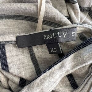 Matty M White and Gray Sleeveless Sundress size XS